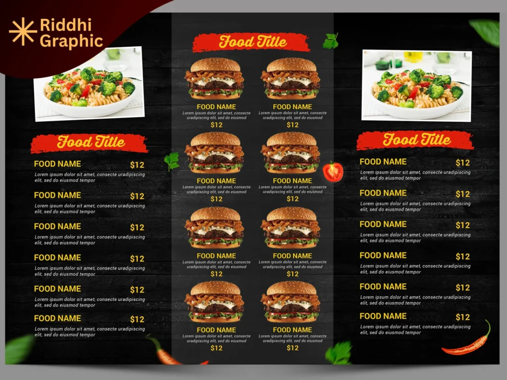 menu card design11