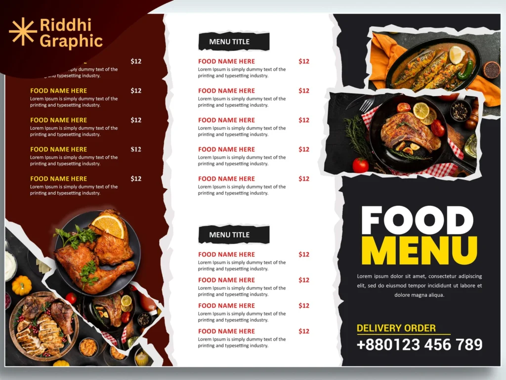menu card design16