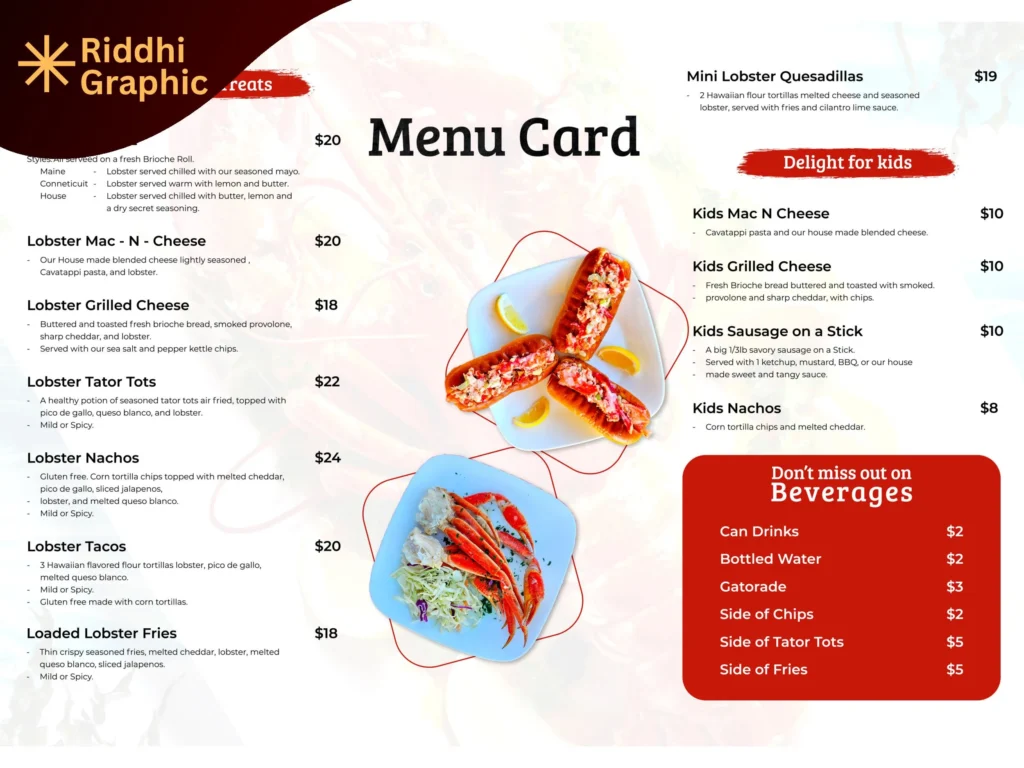 menu card design18