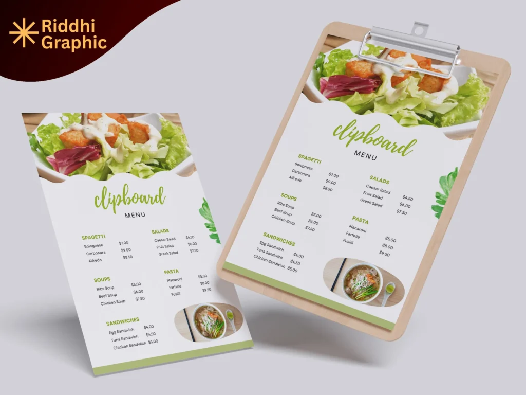 menu card design19